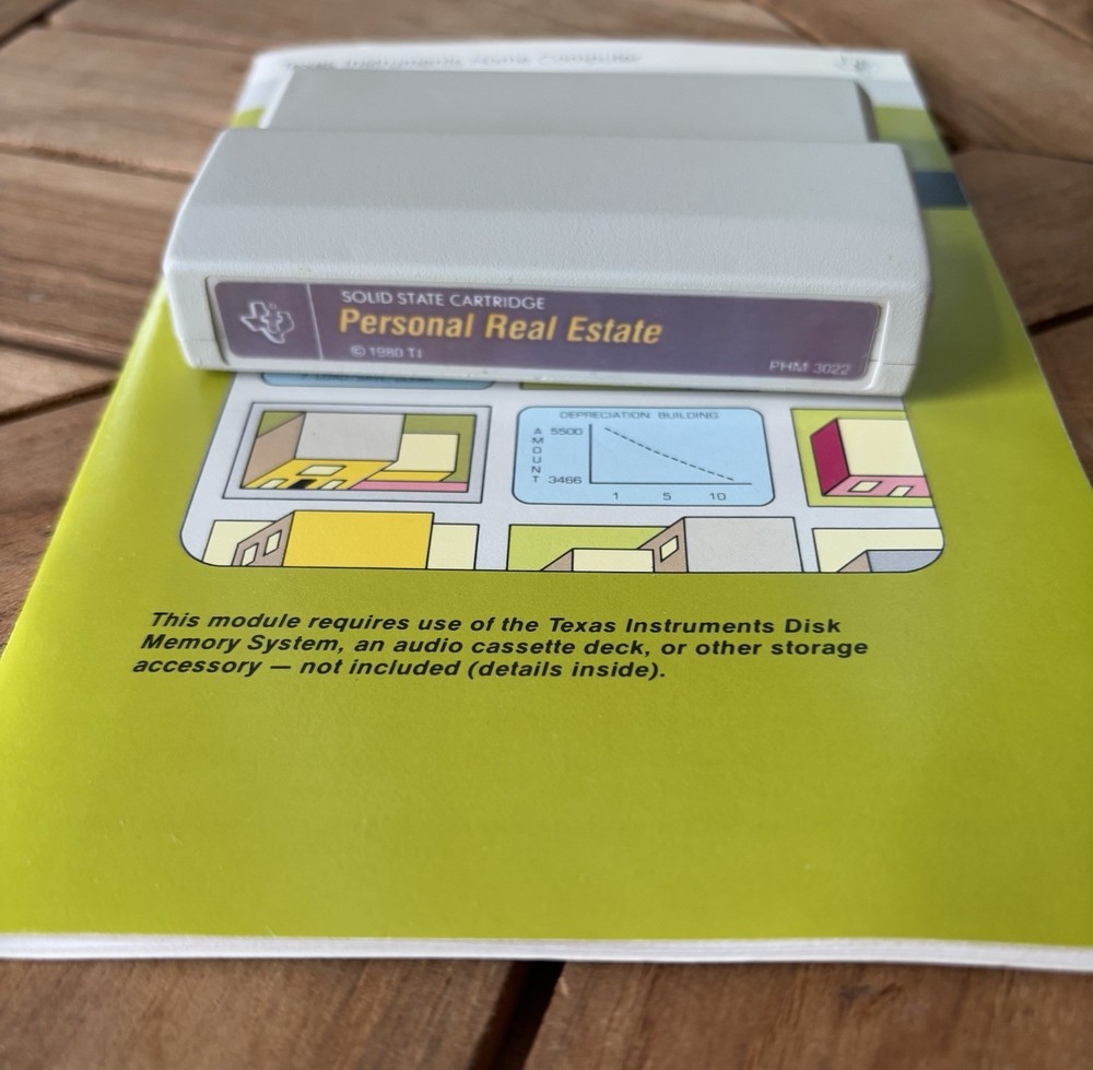 Texas Instruments TI-99/4A Personal Real Estate & Command Module Book