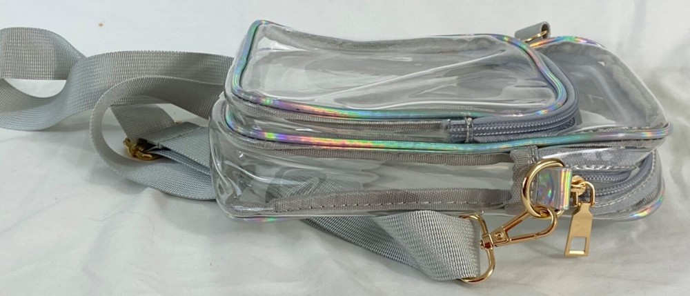 Valise clear mini backpack strap two zippered pockets great for stadium game da