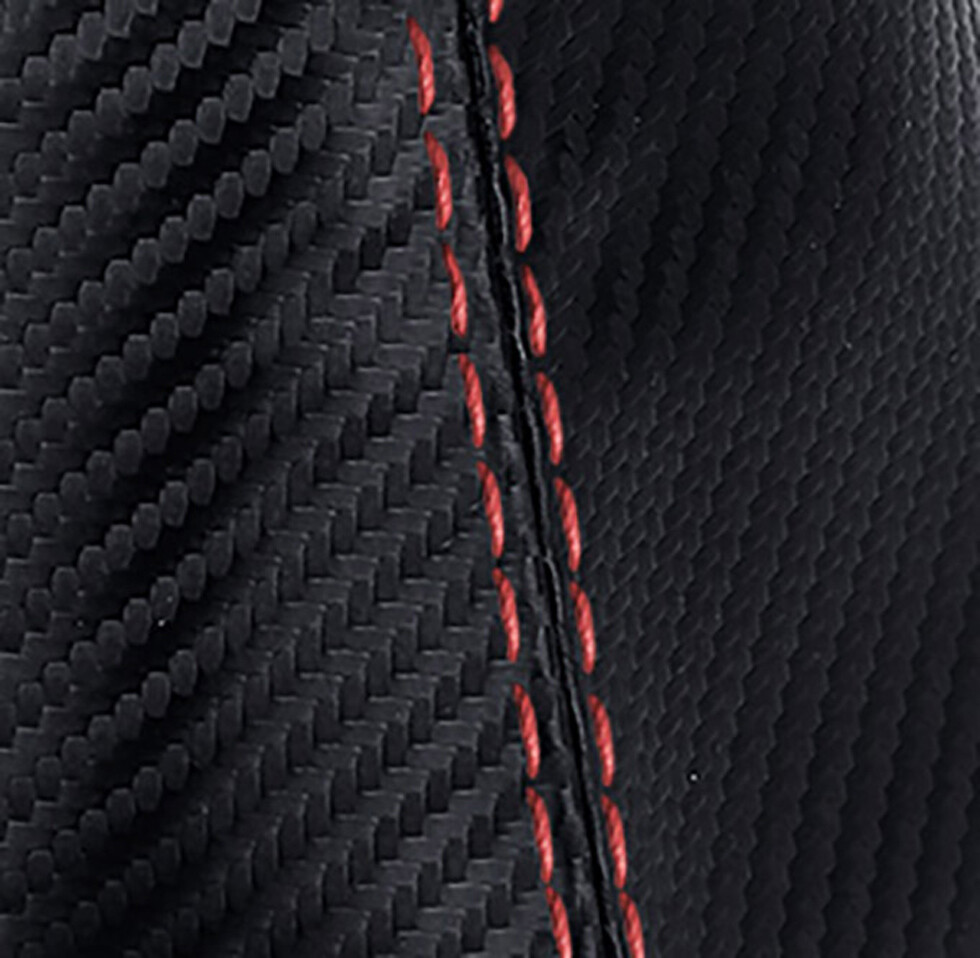 Automatic Shift Boot Cover Carbon Fiber for Kia Optima 2011-2015 Red Stitch