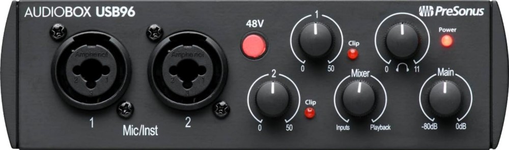 USB Audio Interface 2-Channel Recording Software Studio One Ableton Compatible