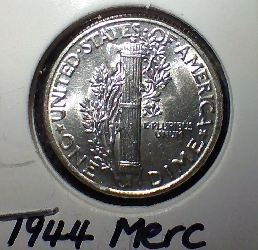 IN COD WE TRUST ERROR 1944 Mercury Dime Silver Coin