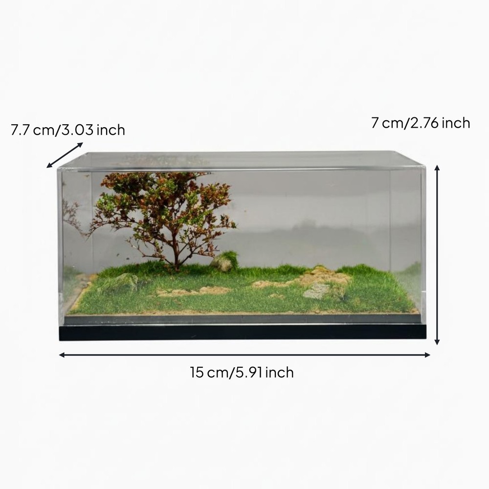 1:64 Scale Model Display Container High Clearness Miniature Car Storage
