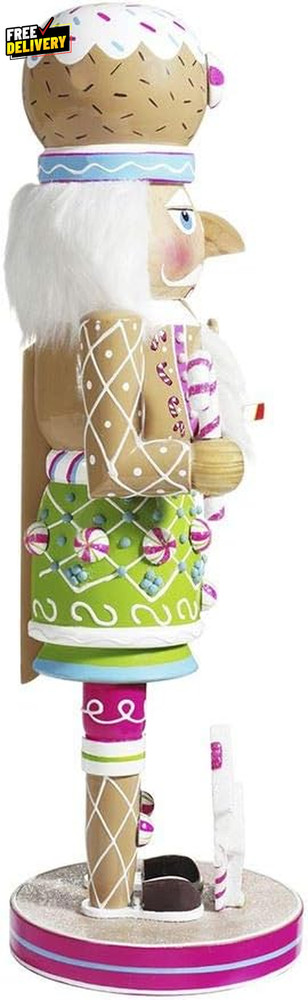 Kurt Adler 16-Inch Wooden Gingerbread Nutcracker