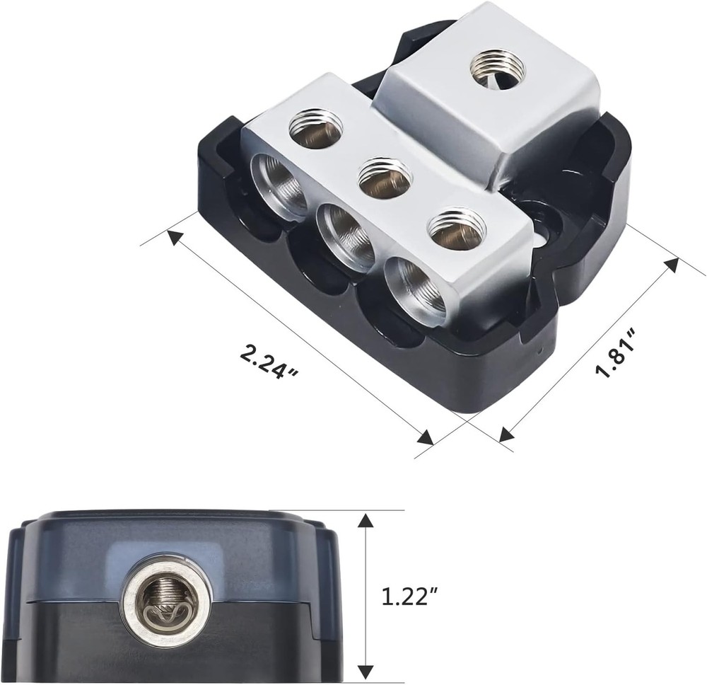 Professional Grade Power Distribution Block for Multiple Amplifier Connections