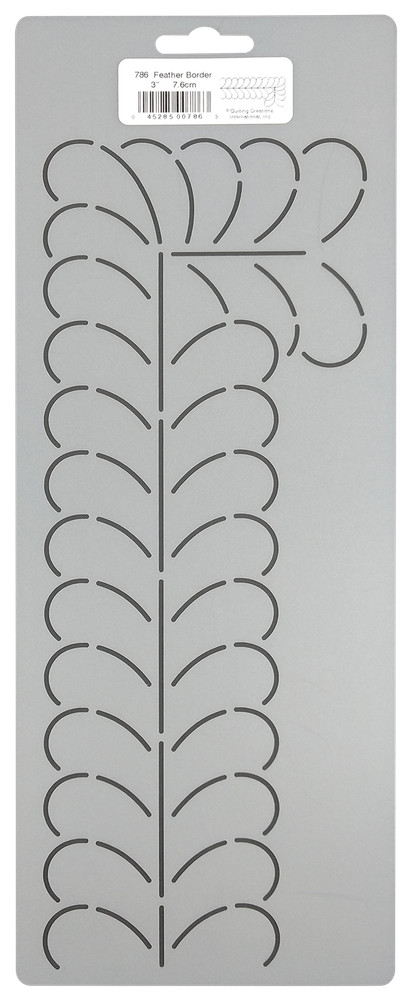Feather Quilting Stencils 3" Feathered Border Quilt Patterns Quilters Template
