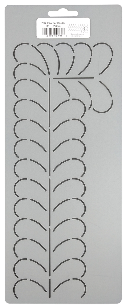 Feather Quilting Stencils 3" Feathered Border Quilt Patterns Quilters Template