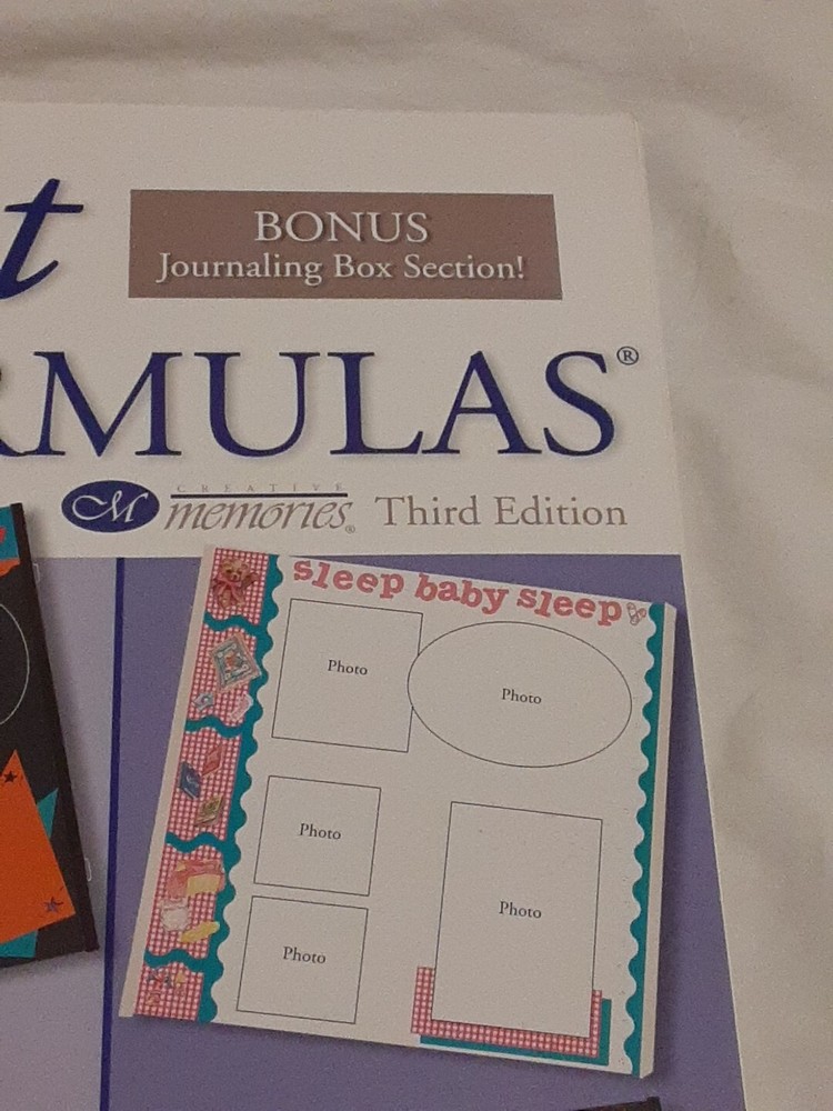 Creative Memories Fast Formulas 3rd Edition 72 Pgs Scrapbooking Layouts 2001