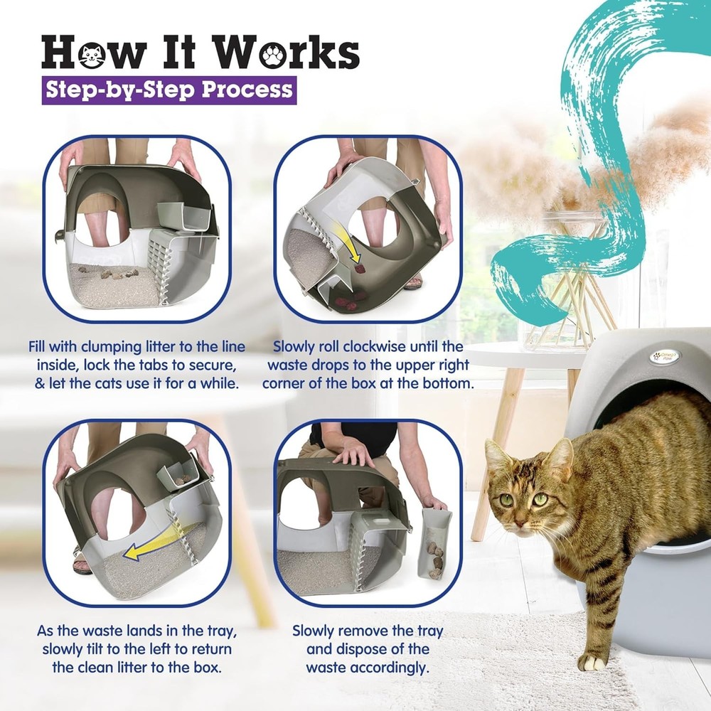 Roll n Clean Litter Box - Regular
