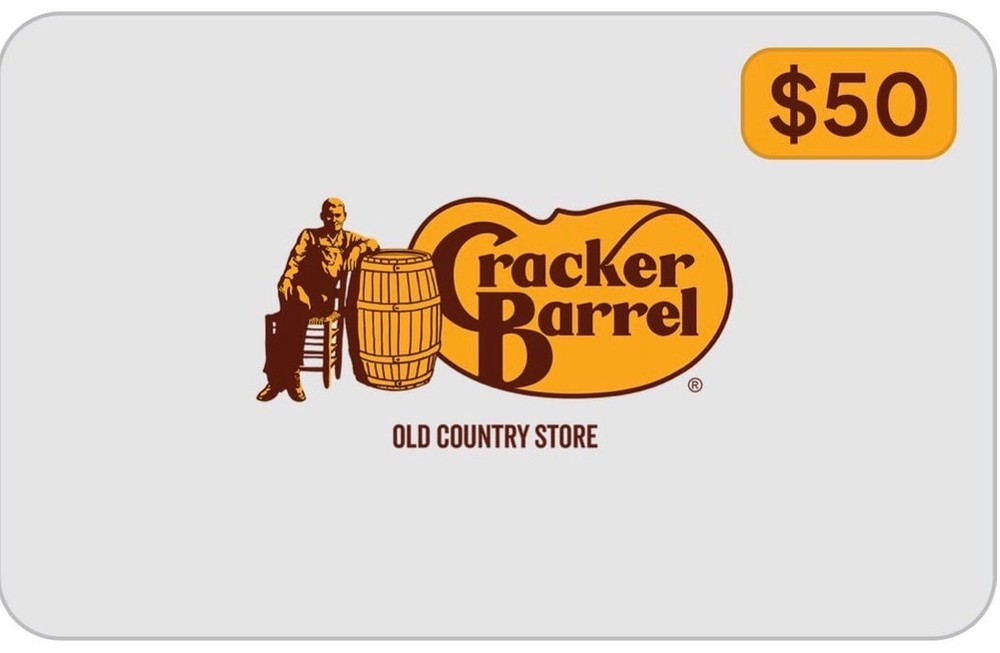 Cracker Barrel $50.00 Gift Card