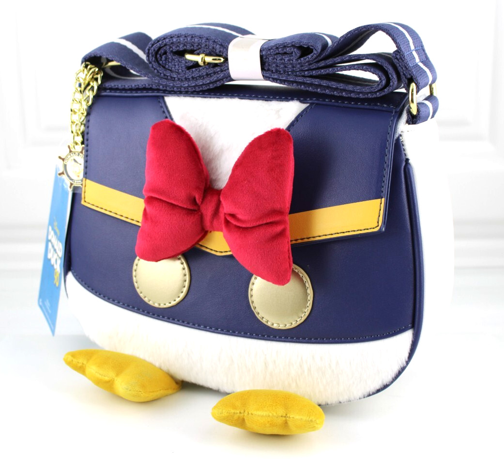 Disney Donald Duck Figural Crossbody Bag Her Universe Faux Leather New 2024