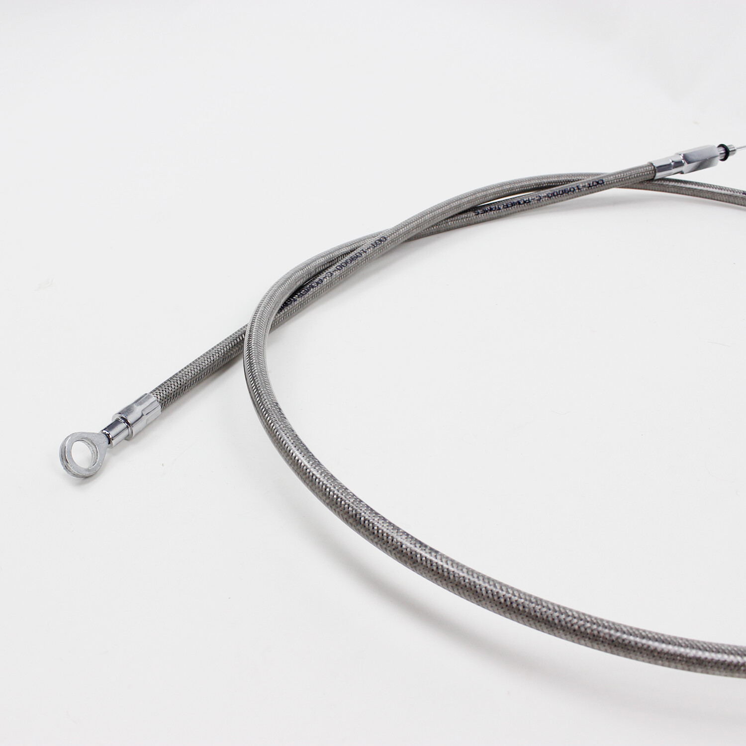 Stainless Steel 71.0" Chrome Braided Clutch Cable for Harley FLHR FLHX FLHT FLTR