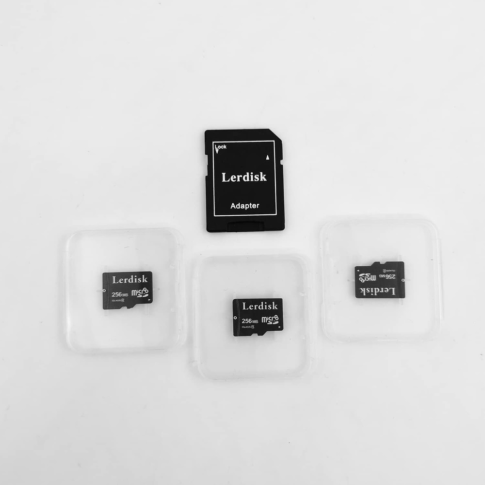 3-Pack 256MB Micro SD Cards - Class 4, Drop Proof & Dust Proof for Reliability