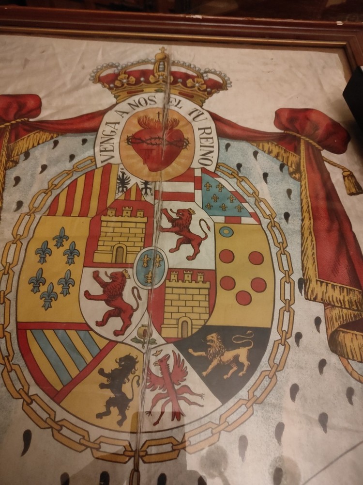 Carlist Requeté Spanish Silk Flag