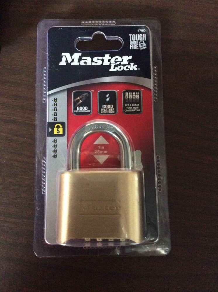 Master Lock Resettable Combination Padlock 175D