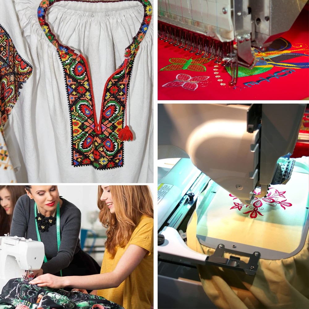 80 Spools Embroidery Sewing Machine Polyester Thread 120D/2 40weight Each Spo...