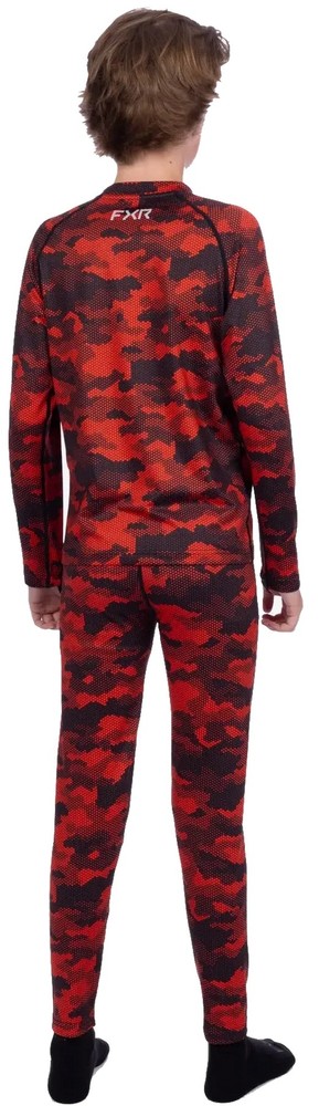 FXR Atmosphere Youth Baselayer Set Red Hex