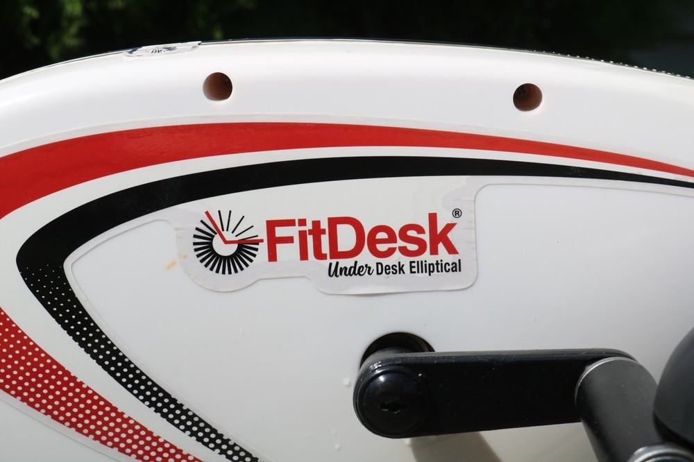 FitDesk Portable Under Desk Elliptical Exercise Machine w Onboard Computer