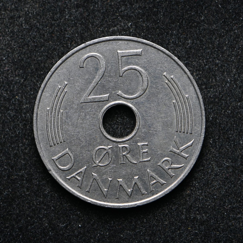 1973 Denmark 25 Ore (ab3451)