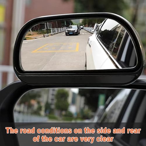 2Pcs Car Van Rectangular Blind Spot Mirror Towing Reversing Driving Stick On