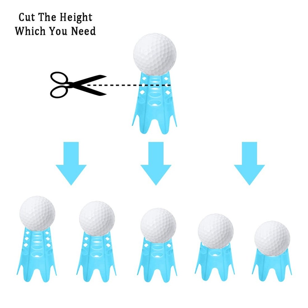 Golf Simulator Tees Indoor Golf Tees for Simulator Plastic Practice Golf Mat