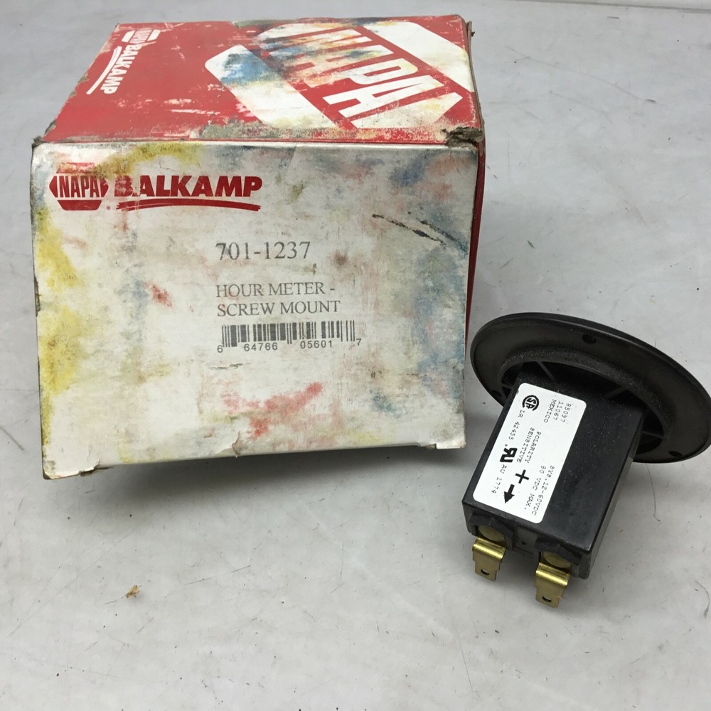 NAPA Balkamp 701-1237 Hour Meter Screw Mount