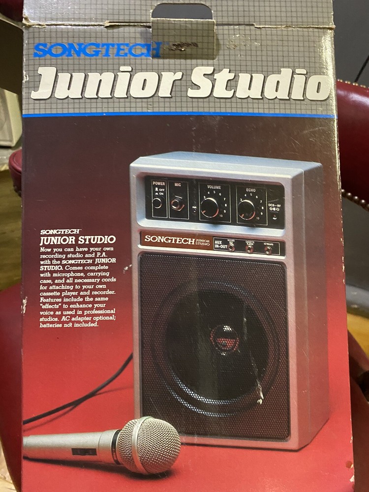 Sing Record Junior Studio Microphone Karaoke Carrying Case