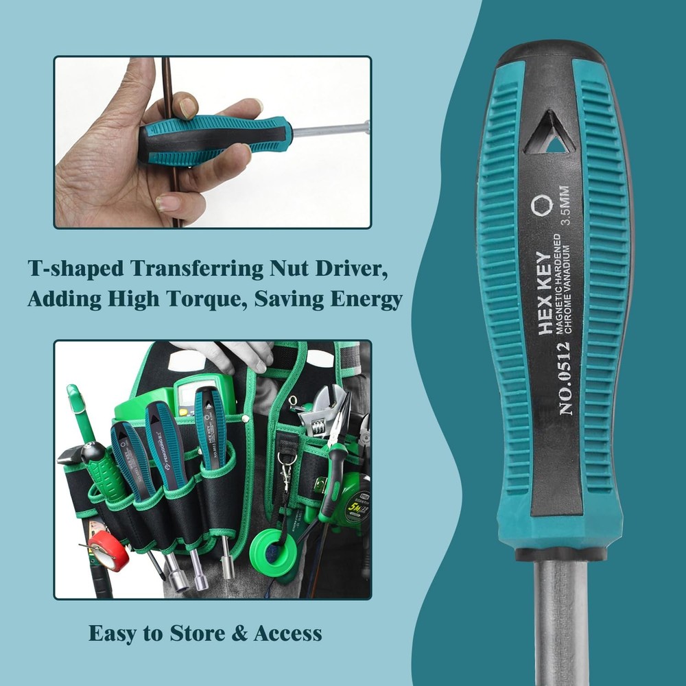 3.5mm Nut Driver, 6-Point Hex Nut Driver, Non-Magnetic Tip Socket Driver Hex ...