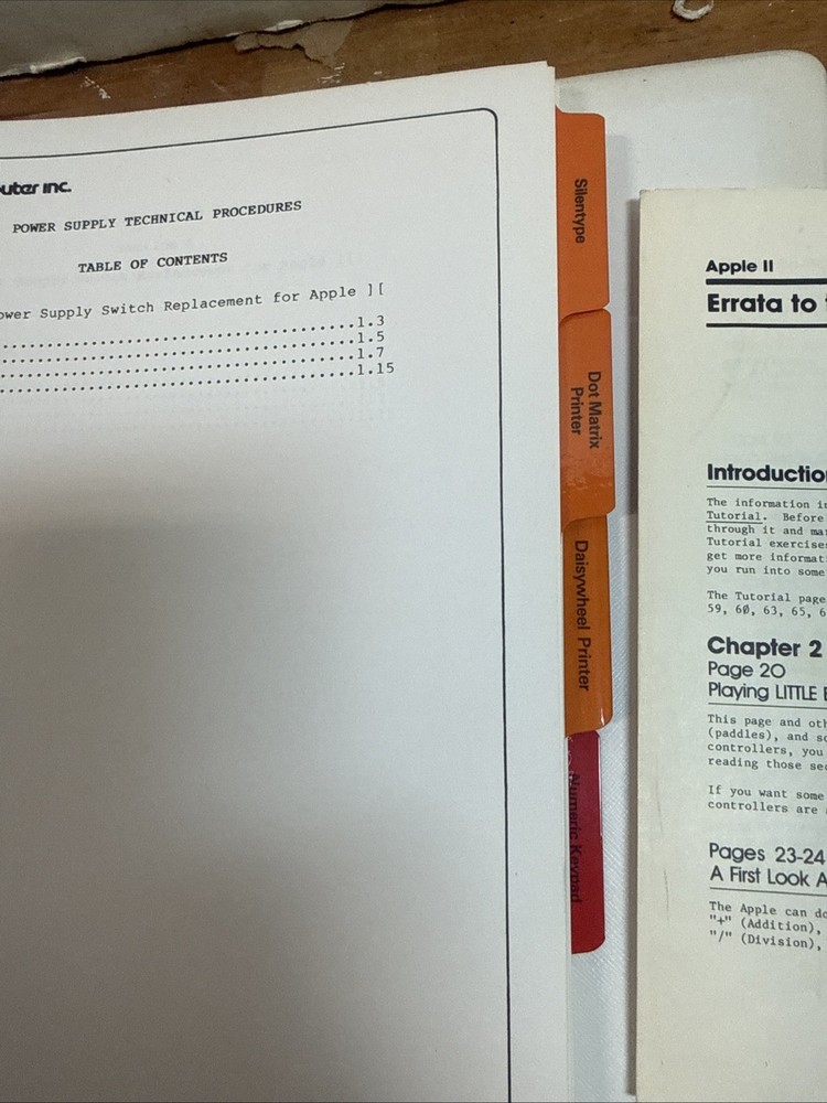 Apple Service Binder Technical Procedures Vol 1 + ResEdit Reference Version 2.1