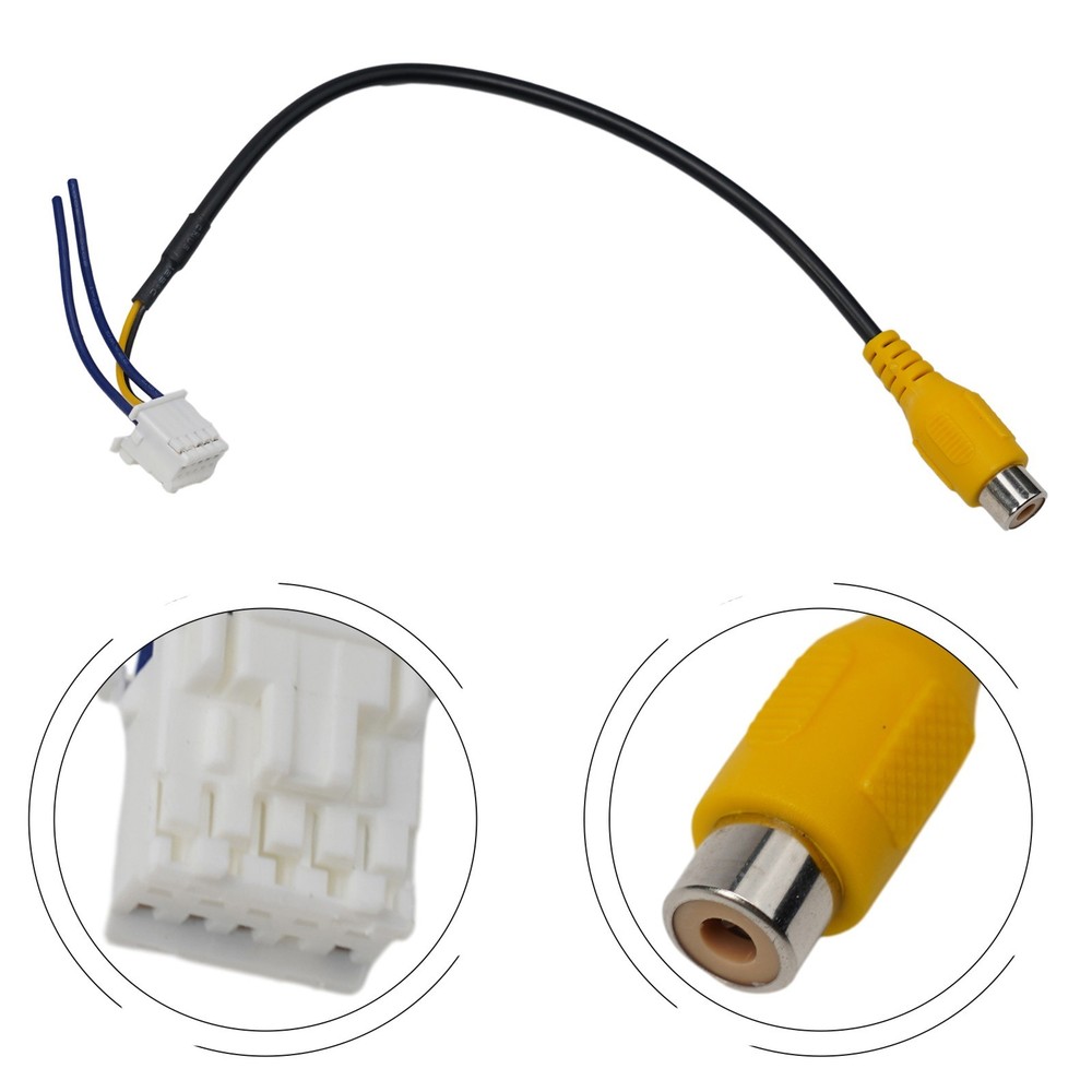 Non Deformation 10 Pin Camera Wiring Connector Video Input Cable Adapter