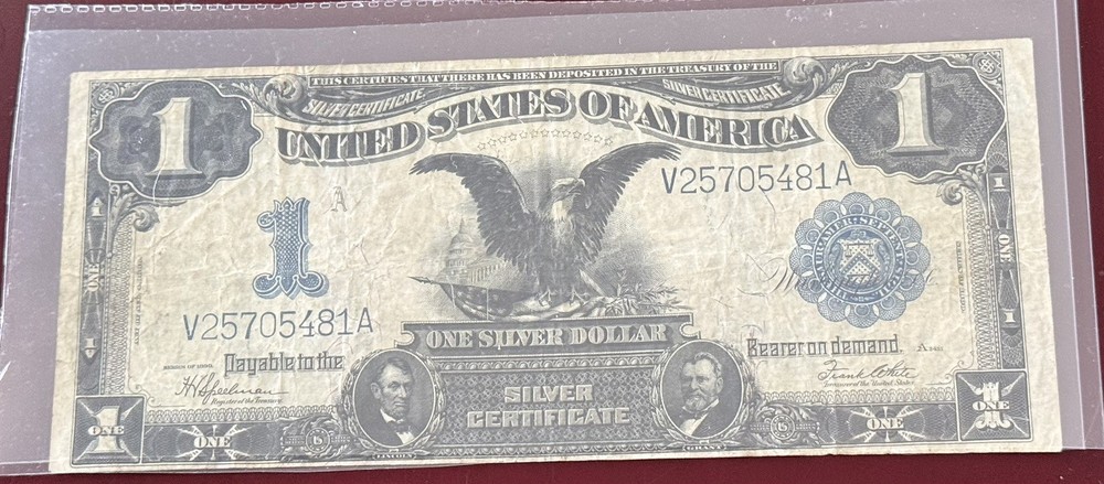 1899 Black Eagle Condition Sealed Silver Certificate Great Condition