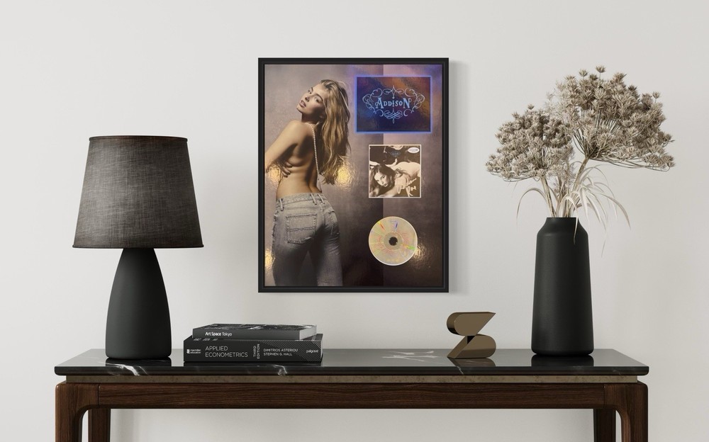 Addison Rae Signed CD Insert "Addison" Framed 16x20 - ACOA