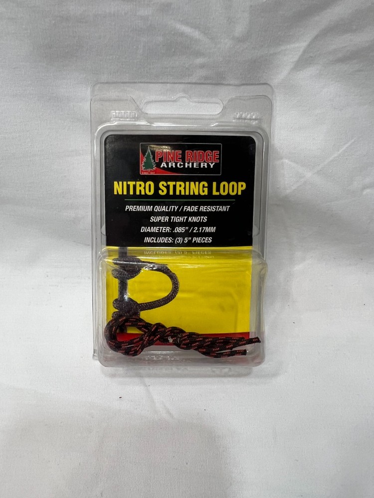 PINE RIDGE ARCHERY NITRO STRING LOOP - .085" INCLUDES (3) 5" PIECES - NIP