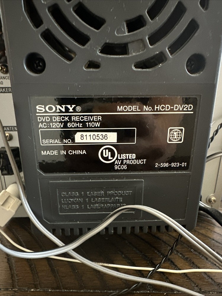 Sony CMT-DV2D DVD Micro Component System with Remote