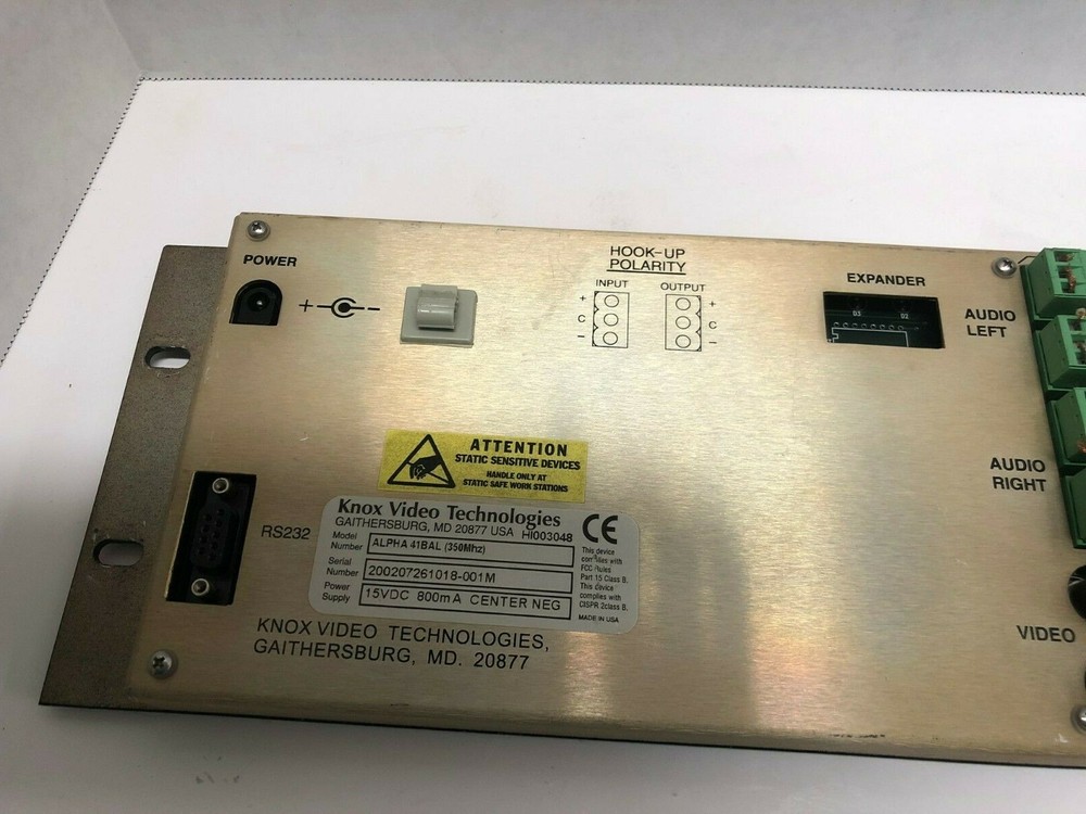 Knox Video Technologies Alpha 41Bal