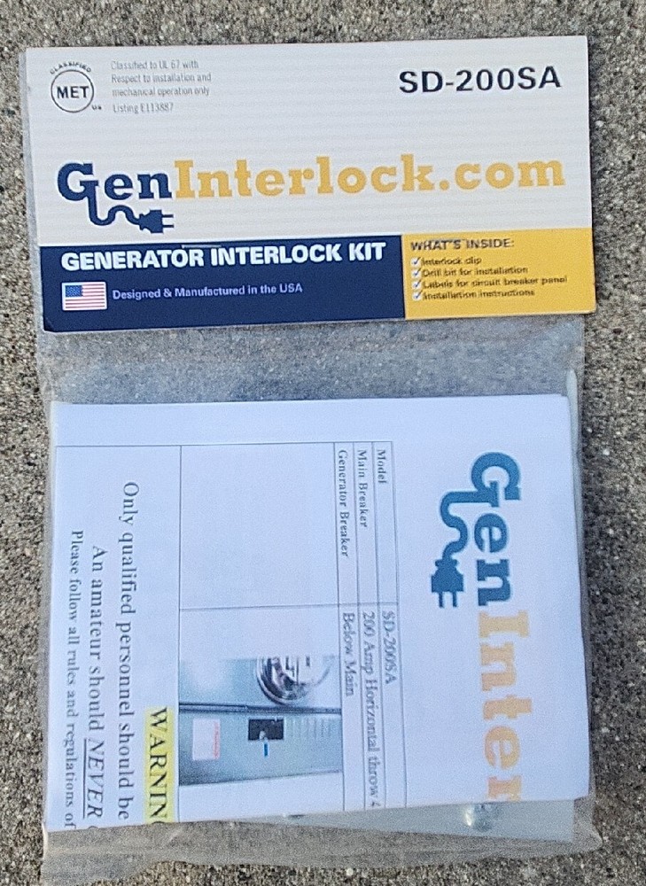 GenInterlock SD-200SA Breaker Panel 150/200 Amp Panels