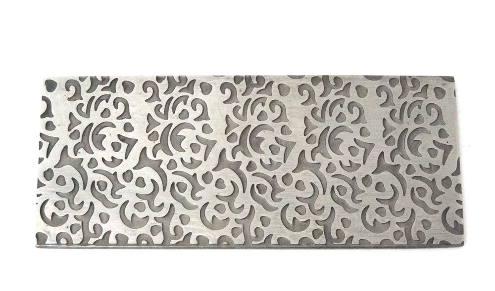 Pattern Texture Plate for Press or Rolling Mill 6 x 2.5 Inch, #47