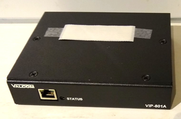 Valcom VIP-801A SIP VoIP Paging Adapter IP Audio Gateway Interface