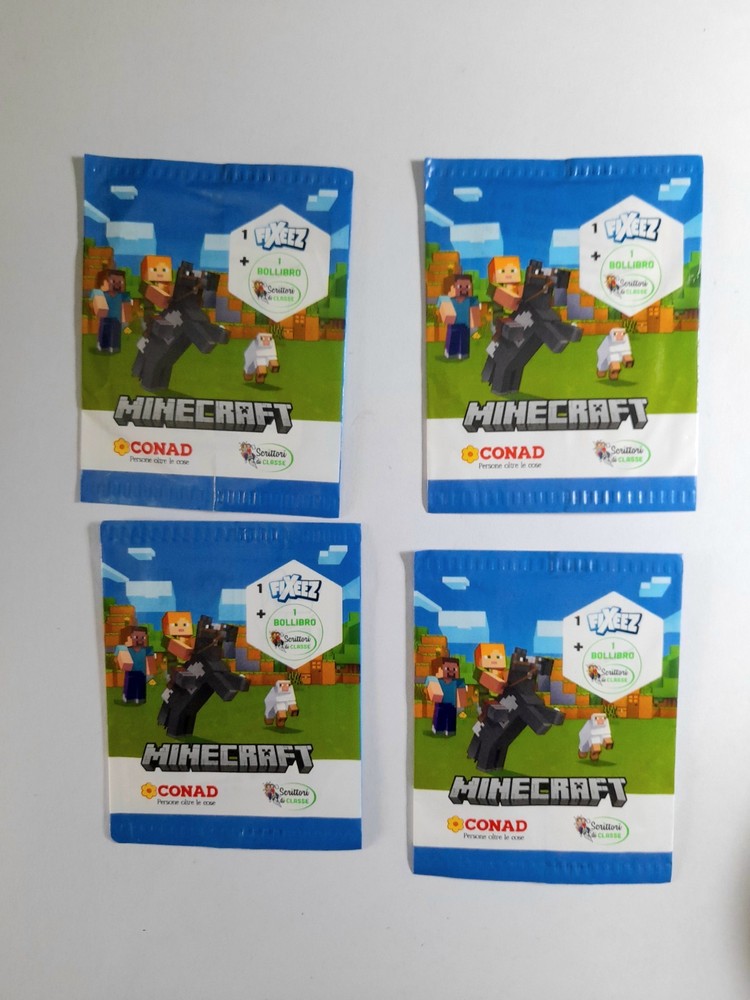 4 Minecraft SEALED CONAD Bags