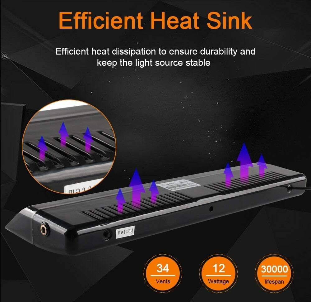 12 LED Strobe Light Emergency Suction Cup 14 Flash Modes