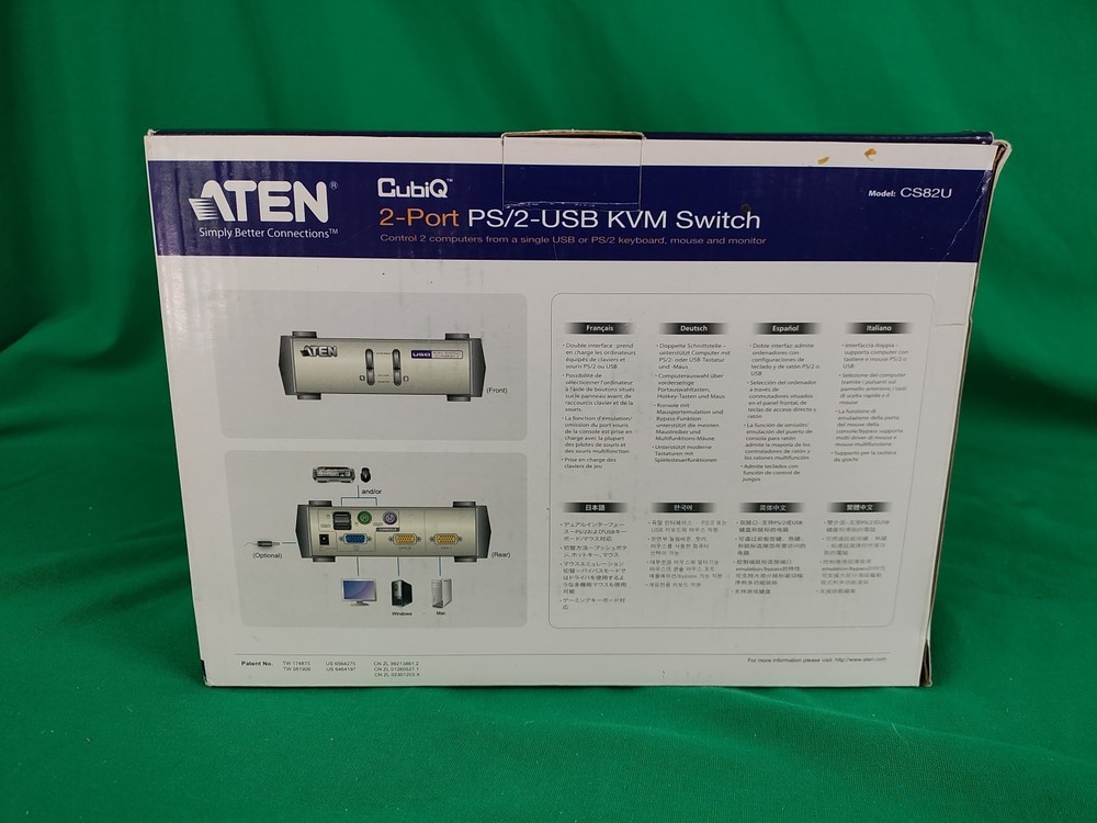 ATEN CS82U 2-Port PS/2-USB KVM Switch