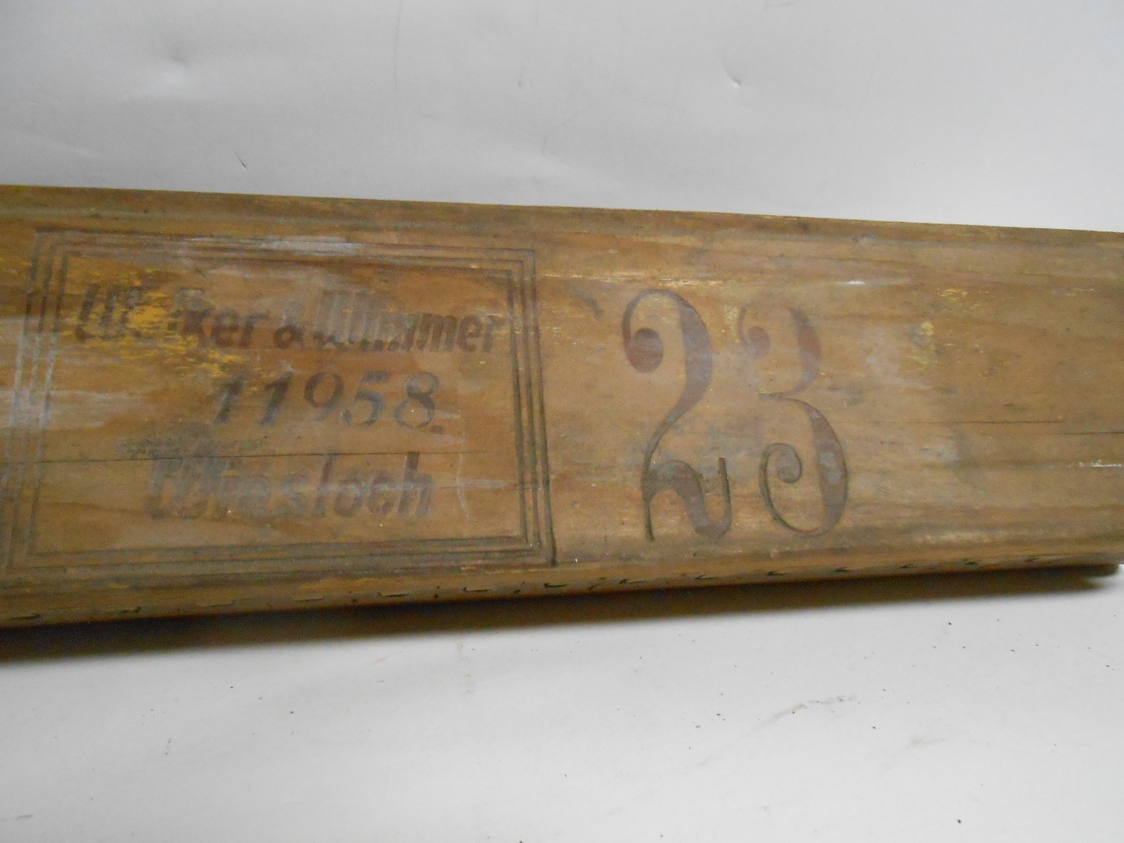 Antique Wooden 20 Cigar Mold Press Welker & Wimmer Wiesloch Primitive Farmhouse