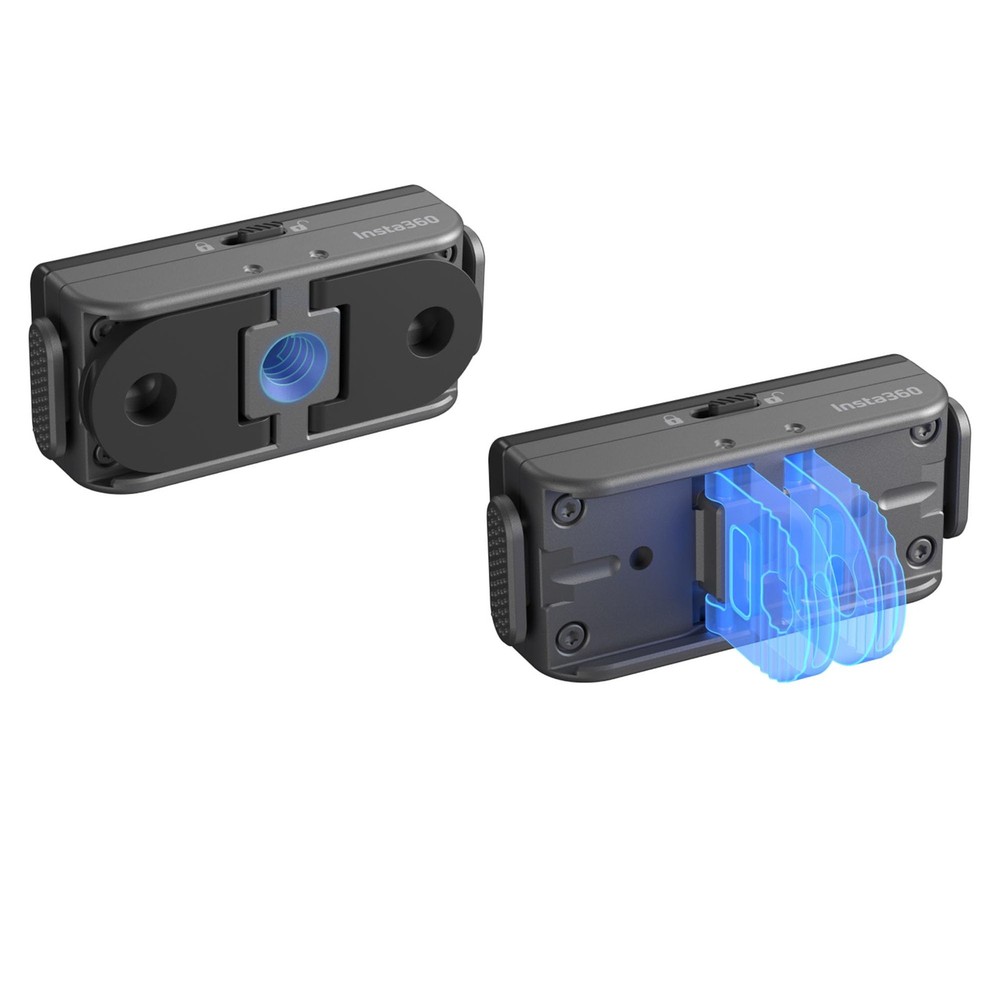 Insta360 Quick Release Mount 2.0(New Version), Compatiable X5/X4X4 Black