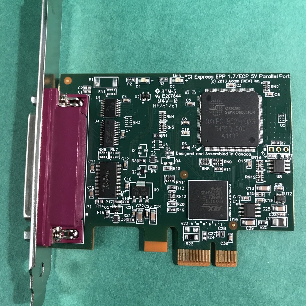 Axxon LF652KB Parallel Port PCI Express EPP Controller Card