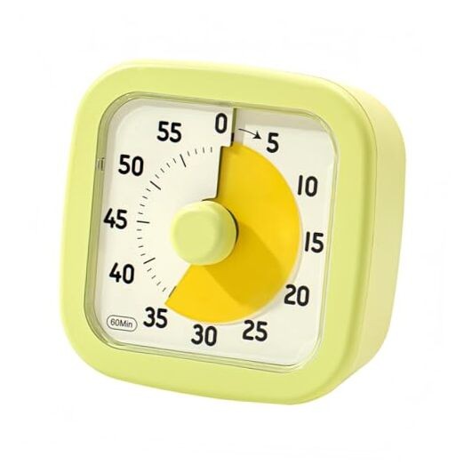 Visual Timer for Kids Timer Home - 60 Minute Kids Visual Timer Avocado Green