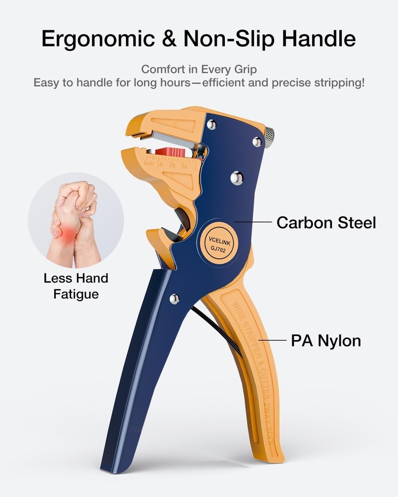 Automatic Adjustable Wire Stripper Tool for Clean Stripping – Compact & Durable