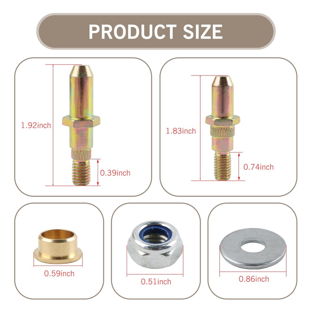 4pcs Door Hinge Pin Bushing Kit Chevy GMC Full Size Gold