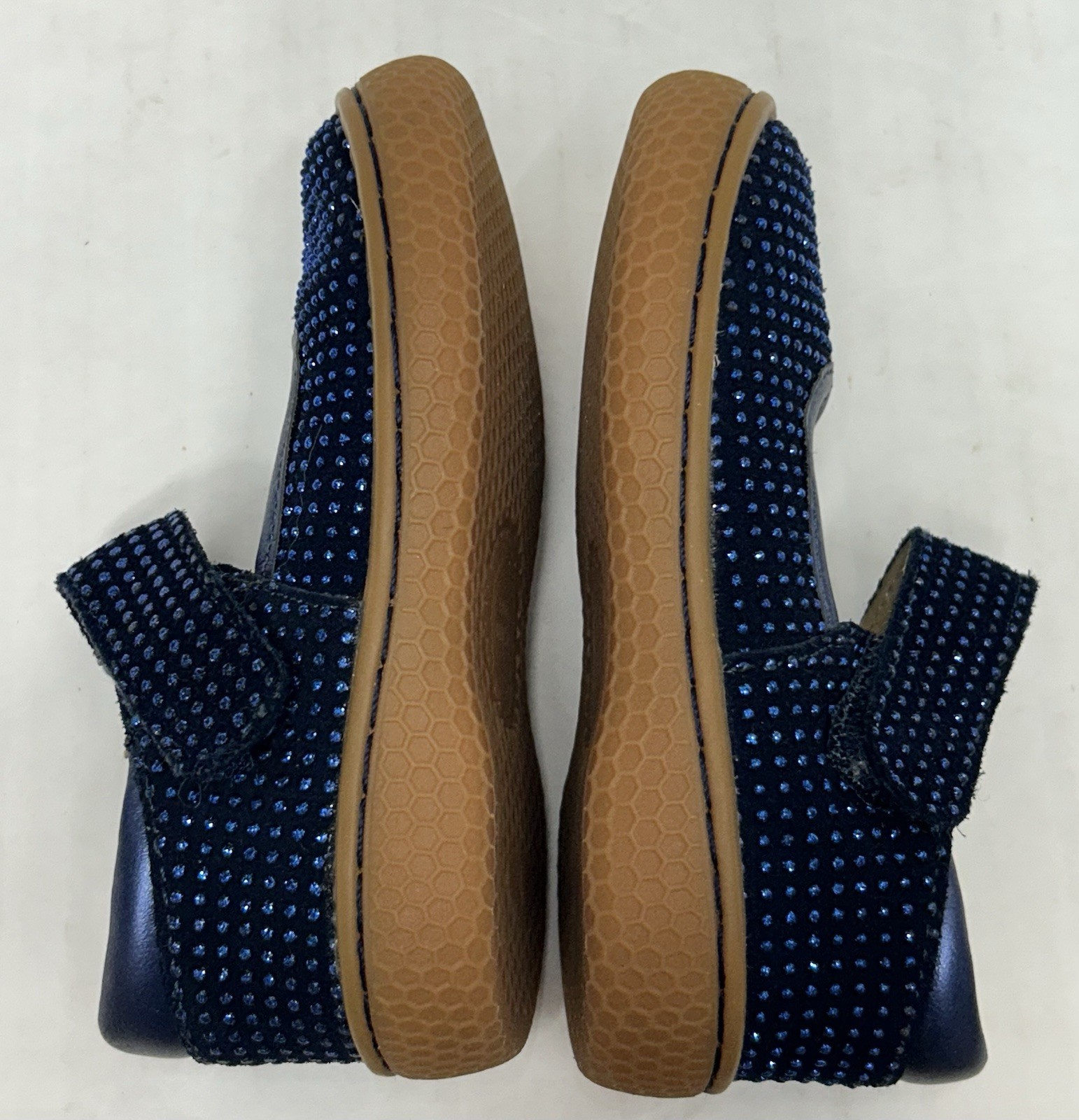 Livie And Luca shoes maryjanes baby 4 Navy Sparkle Gemma Pebble Glitter *EUC