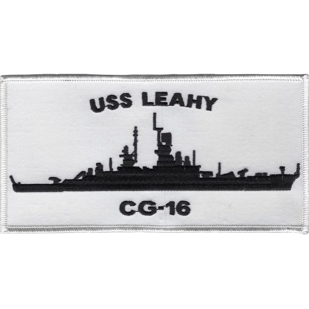 USS Leahy CG-16 Silhouette Patch
