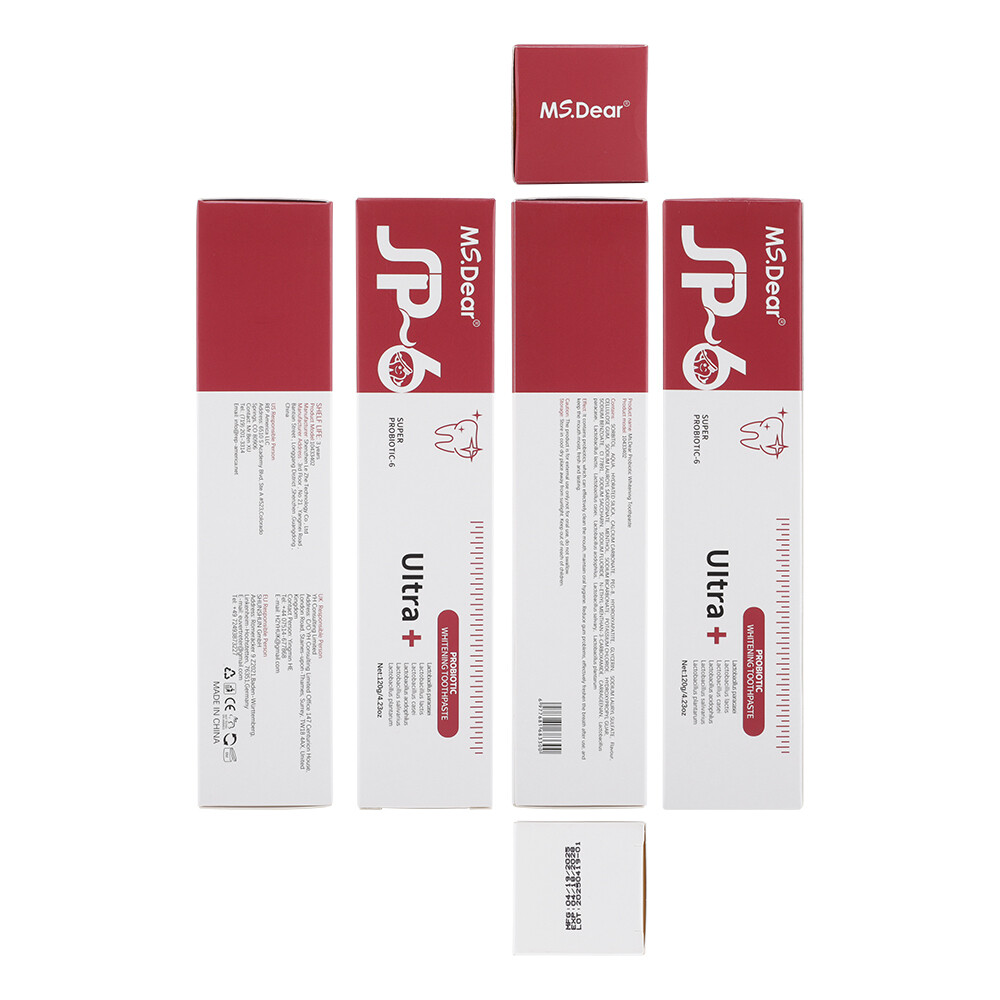 2Pcs Super Probiotic SP-6 Toothpaste, Probiotics Bright White Toothpaste, Sp 6