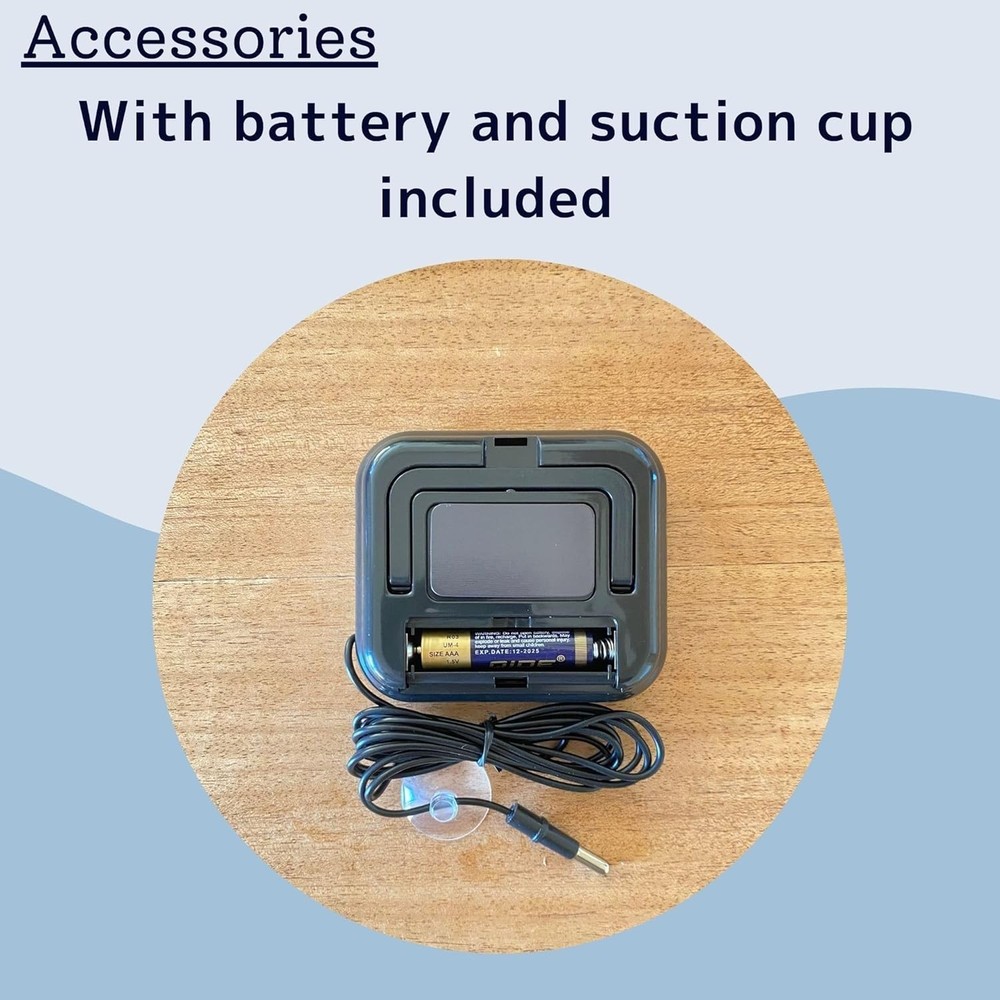Precision Digital Thermometer with External Sensor - Refrigerator & Aquarium Use